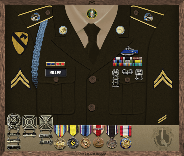 David Charles Miller uniform