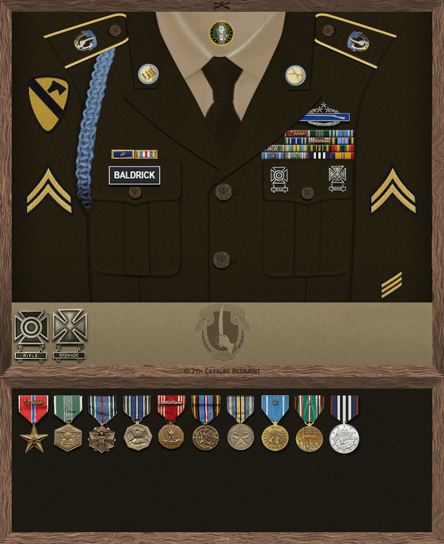 Derek Baldrick uniform