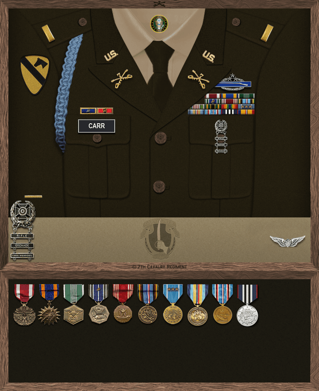 Walter Carr uniform
