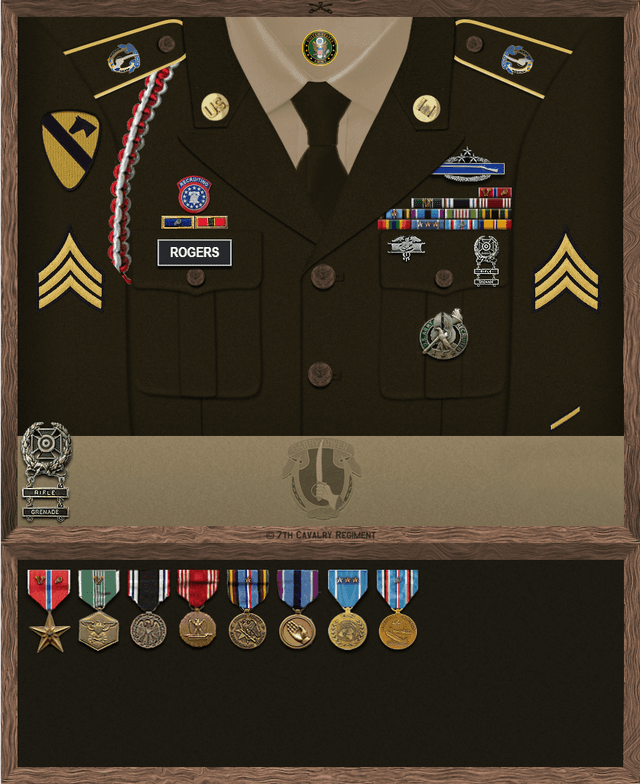 Robert Michael Rogers uniform