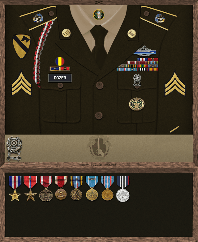 John William Dozer uniform