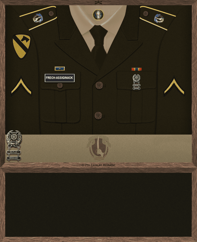 Aandeg Frech-Assiginack uniform
