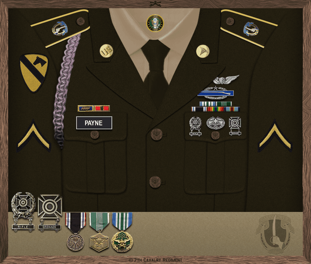 Samuel Payne uniform