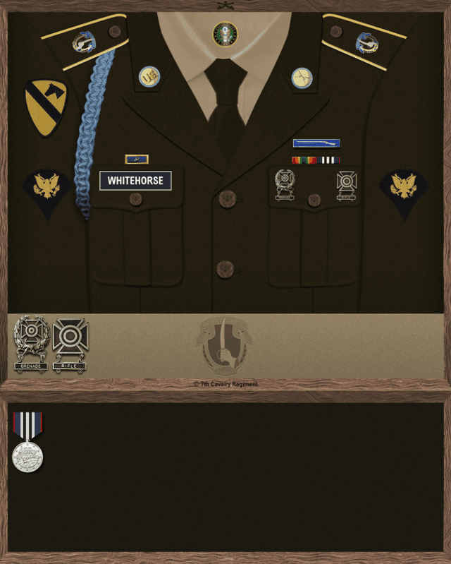 Michael Whitehorse uniform