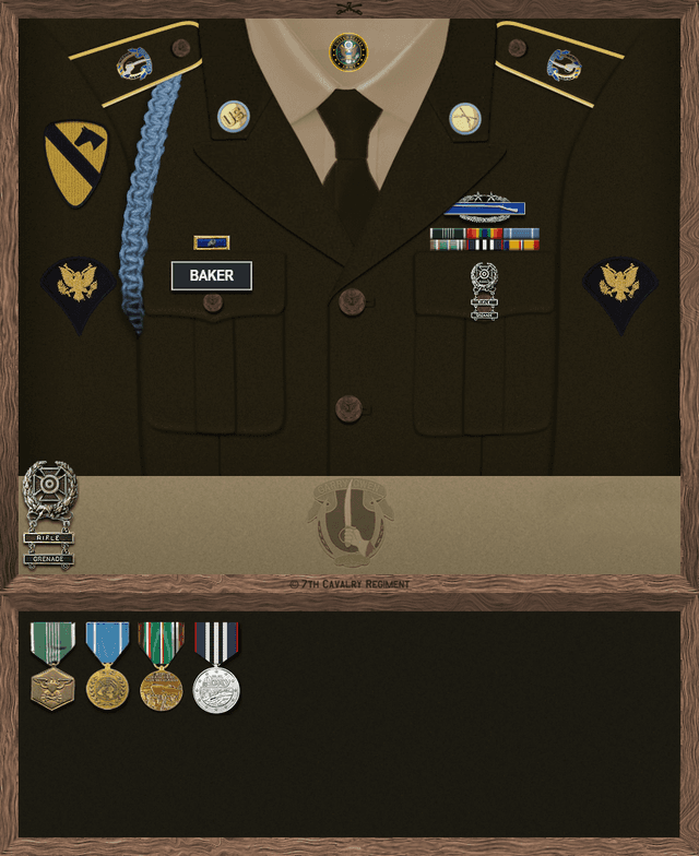 Joshua Benjamin Baker uniform