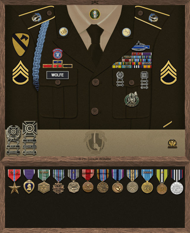 Micheal Yvon Wolfe uniform