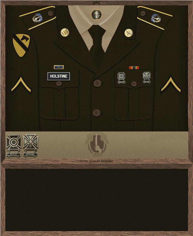 Joseph Holstine uniform