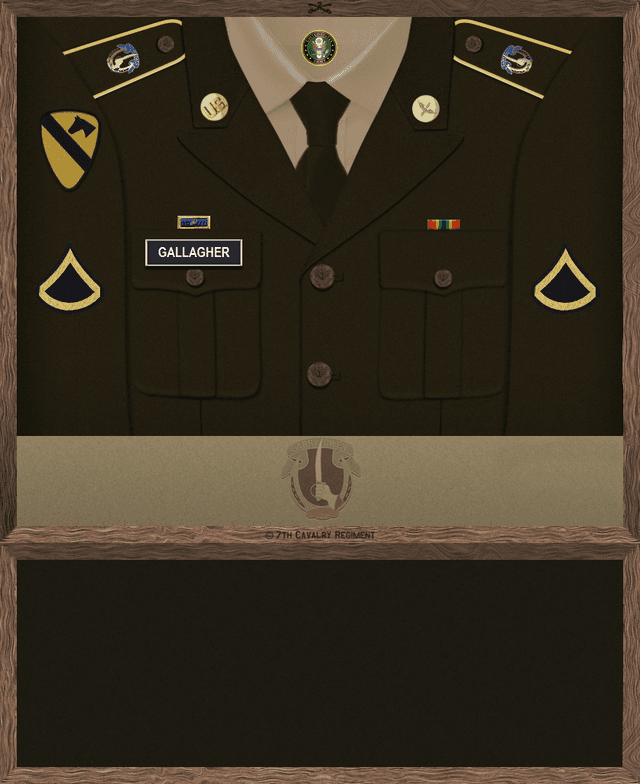 Mike Wade Gallagher uniform